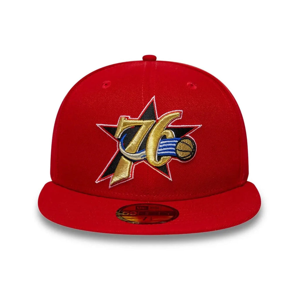Cappello New Era 59FIFTY Fitted Philadelphia 76ers Red