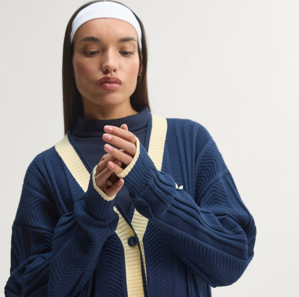 Cardigan Adidas blu
