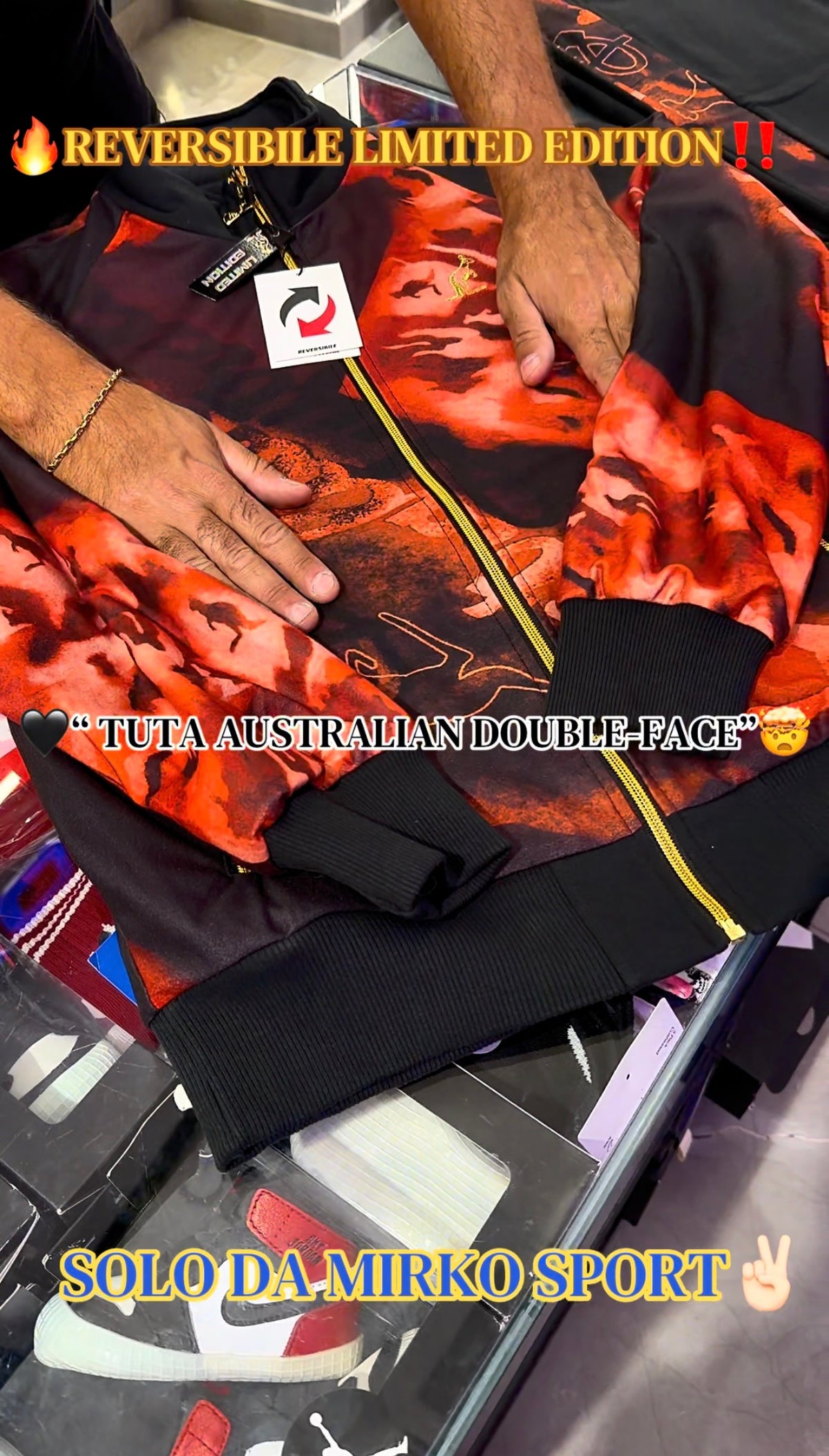 Tuta Australian Reversibile Red