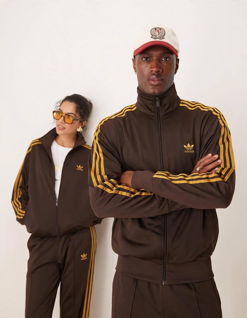 Tuta Adidas Originals Marrone Giallo
