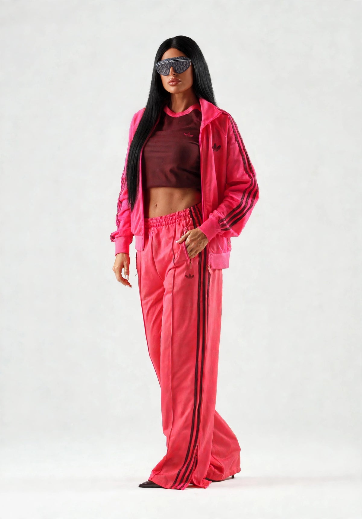 Tuta Adidas Originals Power pink