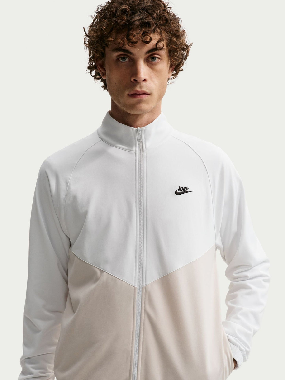 Tuta Nike acetata bianca/beige